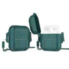 TPU Anti-full Earphone Protective Case with Lanyard For AirPods 1 / 2(Dark Green) - 1