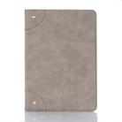 For iPad 10.2 / 10.5 Retro Book Style Horizontal Flip Leather Case with Holder & Card Slots & Wallet(Grey) - 1