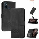 Cubic Skin Feel Flip Leather Phone Case For OnePlus Nord N100 4G(Black) - 1