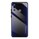 For Huawei Enjoy 9s / Honor 10i / 20i / 20 Lite / P Smart Plus 2019 / Maimang 8 Texture Gradient Glass Protective Case(Dark Blue) - 1