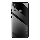 For Huawei Enjoy 9s / Honor 10i / 20i / 20 Lite / P Smart Plus 2019 / Maimang 8 Texture Gradient Glass Protective Case(Black) - 1