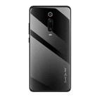 For Xiaomi Redmi K20 / K20 Pro / 9T Texture Gradient Glass Protective Case(Black) - 1