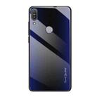 For Asus ZenFone Max Pro M1 ZB601KL Texture Gradient Glass Protective Case(Dark Blue) - 1