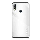 For Asus ZenFone Max Pro M2 ZB631KL Texture Gradient Glass Protective Case(White) - 1