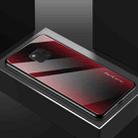 For Huawei Mate 20 Pro  Texture Gradient Glass Protective Case(Red) - 2