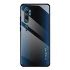 For Xiaomi CC9 Pro Texture Gradient Glass Protective Case(Blue) - 1