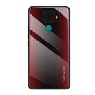For Huawei Nova 5i Pro Texture Gradient Glass Protective Case(Red) - 1