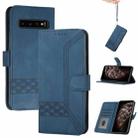 For LG V60 ThinQ 5G Cubic Skin Feel Flip Leather Phone Case(Royal Blue) - 1