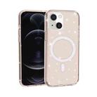 For iPhone 13 mini Terminator Style Glitter Powder MagSafe Magnetic Phone Case (Gold) - 1