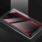 For Vivo V7 Texture Gradient Glass Protective Case(Red) - 2