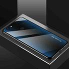 For Vivo V7 Texture Gradient Glass Protective Case(Blue) - 2