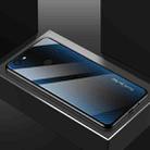 For Vivo V7 Texture Gradient Glass Protective Case(Dark Blue) - 2