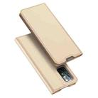 For Xiaomi Redmi Poco M4 Pro 5G/Redmi Note 11S/11T 5G/Redmi Note 11 DUX DUCIS Skin Pro Series Shockproof Horizontal Flip Leather Phone Case(Gold) - 1