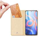 For Xiaomi Redmi Poco M4 Pro 5G/Redmi Note 11S/11T 5G/Redmi Note 11 DUX DUCIS Skin Pro Series Shockproof Horizontal Flip Leather Phone Case(Gold) - 2