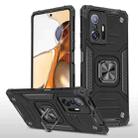 For Xiaomi 11T Magnetic Armor TPU + PC Phone Case(Black) - 1