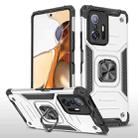 For Xiaomi 11T Magnetic Armor TPU + PC Phone Case(Silver) - 1