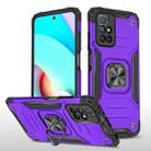 For Xiaomi Redmi 10 Magnetic Armor TPU + PC Phone Case(Purple) - 1