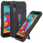 For Samsung Galaxy A2 Core All Inclusive Double-color TPU + PC Phone Case(Black) - 1