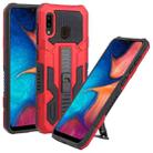 For Samsung Galaxy A20 / A30 All Inclusive Double-color TPU + PC Phone Case(Red) - 1