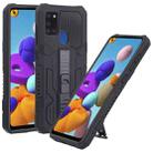 For Samsung Galaxy A21s All Inclusive Double-color TPU + PC Phone Case(Black) - 1