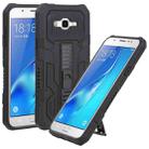 For Samsung Galaxy J7 / J7 Nxt All Inclusive Double-color TPU + PC Phone Case(Black) - 1