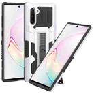 For Samsung Galaxy Note10 All Inclusive Double-color TPU + PC Phone Case(Silver White) - 1