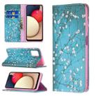 For Samsung Galaxy A03s 166mm Invisible Magnetic Leather Phone Case(Plum Blossom) - 1