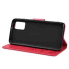 For Xiaomi Redmi Note 11 5G Butterfly Embossed Horizontal Flip Leather Phone Case with Card Slot & Holder(Red) - 5