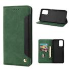 For Xiaomi Redmi Note 11 Pro Skin Feel Splicing Leather Phone Case(Green) - 1