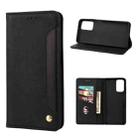 For Xiaomi Redmi Note 11 Skin Feel Splicing Leather Phone Case(Black) - 1