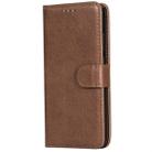 For Huawei P20 Solid Color Horizontal Flip Protective Case with Holder & Card Slots & Wallet & Photo Frame & Lanyard(Brown) - 2