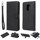 For Xiaomi Pocophone F1 Solid Color Horizontal Flip Protective Case with Holder & Card Slots & Wallet & Photo Frame & Lanyard(Black) - 1