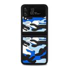 For Samsung Galaxy Z Flip3 5G Camouflage Clouds Embossed Silicone Phone Case(Blue) - 1