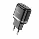 hoco N24 Victorious Single Port USB-C / Type-C PD20W Charger, EU Plug(Black) - 1