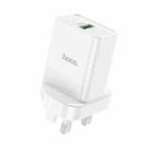 hoco NK5 Seal Single USB Port QC3.0 Charger, UK Plug(White) - 1