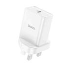 hoco NK6 Single Port USB-C / Type-C PD20W Charger, UK Plug(White) - 1