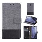 For OPPO Reno Z MUMXA MX102 Horizontal Flip Canvas Stitching Leather Case with Holder & Card Slots & Wallet(Black) - 1