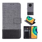 For Huawei Mate 30 MUMXA MX102 Horizontal Flip Canvas Stitching Leather Case with Holder & Card Slots & Wallet(Black) - 1