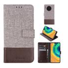 For Huawei Mate 30 MUMXA MX102 Horizontal Flip Canvas Stitching Leather Case with Holder & Card Slots & Wallet(Brown) - 1