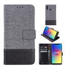 For LG W10 MUMXA MX102 Horizontal Flip Canvas Stitching Leather Case with Holder & Card Slots & Wallet(Black) - 1