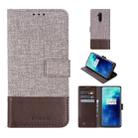 For OnePlus 7T Pro MUMXA MX102 Horizontal Flip Canvas Stitching Leather Case with Holder & Card Slots & Wallet(Brown) - 1
