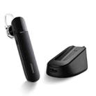 JOYROOM JR-B02S Noise Reduction Unilateral Hanging Ear Bluetooth Earphone with Charging Base(Black) - 1