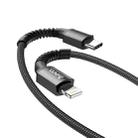 hoco X71 Especial PD 20W 3A USB-C / Type-C to 8 Pin Charging Data Cable for iPhone, iPad(Black) - 1