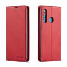 For Huawei P Smart+ (2019) Forwenw Dream Series Oil Edge Strong Magnetism Horizontal Flip Leather Case with Holder & Card Slots & Wallet & Photo Frame(Red) - 1