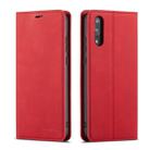 For Huawei P20 Forwenw Dream Series Oil Edge Strong Magnetism Horizontal Flip Leather Case with Holder & Card Slots & Wallet & Photo Frame(Red) - 1