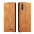 For Huawei P20 Forwenw Dream Series Oil Edge Strong Magnetism Horizontal Flip Leather Case with Holder & Card Slots & Wallet & Photo Frame(Brown) - 1