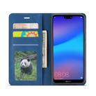 For Huawei P20 Lite Forwenw Dream Series Oil Edge Strong Magnetism Horizontal Flip Leather Case with Holder & Card Slots & Wallet & Photo Frame(Blue) - 4