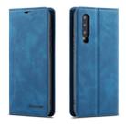 For Huawei P30 Forwenw Dream Series Oil Edge Strong Magnetism Horizontal Flip Leather Case with Holder & Card Slots & Wallet & Photo Frame(Blue) - 1
