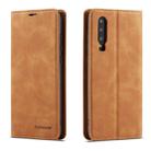 For Huawei P30 Forwenw Dream Series Oil Edge Strong Magnetism Horizontal Flip Leather Case with Holder & Card Slots & Wallet & Photo Frame(Brown) - 1