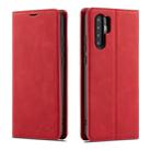 For Huawei P30 Pro Forwenw Dream Series Oil Edge Strong Magnetism Horizontal Flip Leather Case with Holder & Card Slots & Wallet & Photo Frame(Red) - 1